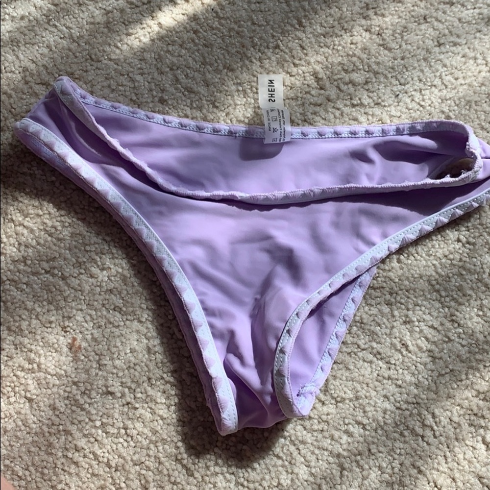 shein purple bikini bottoms